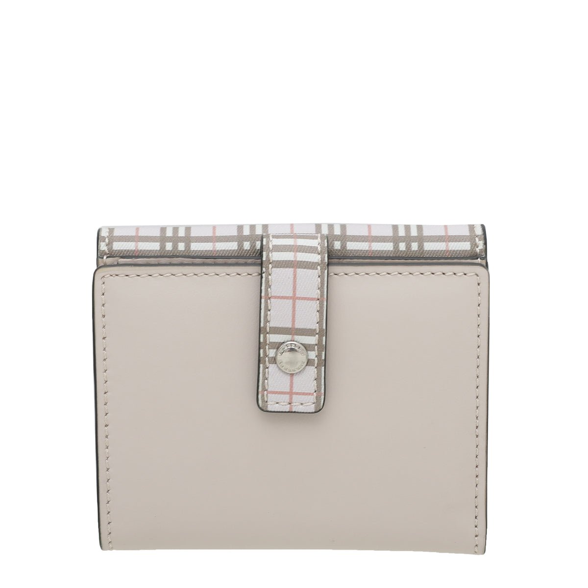 Burberry Light Pink Check French Wallet-Burberry-THE CLOSET