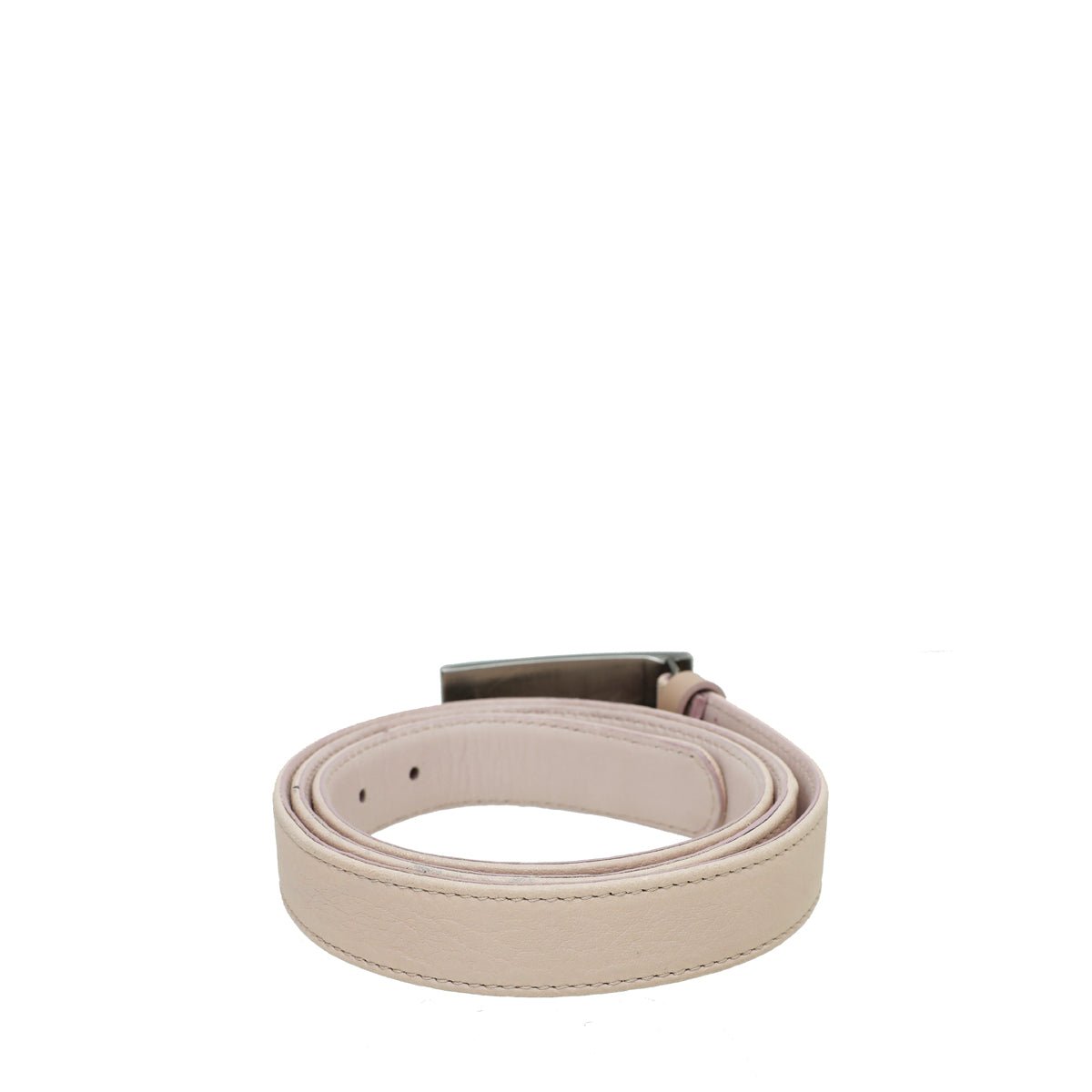 Burberry Light Pink Logo Buckle Belt 44-Burberry-THE CLOSET