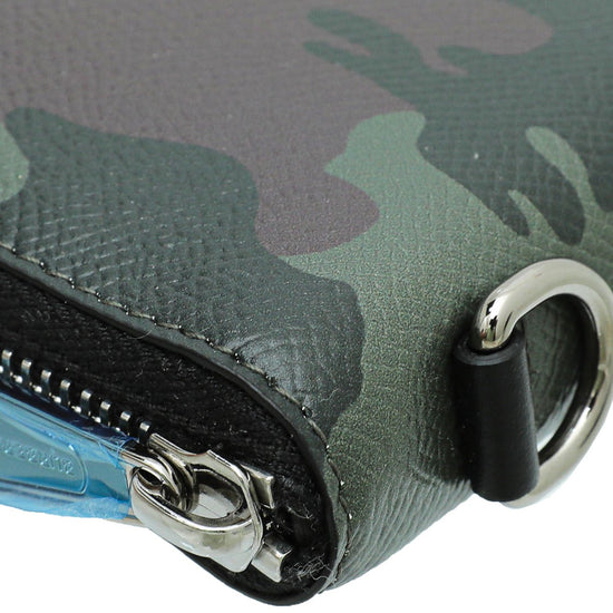 Burberry - Burberry Mangrove Green Camouflage Daniels Zip-Around Wallet | The Closet