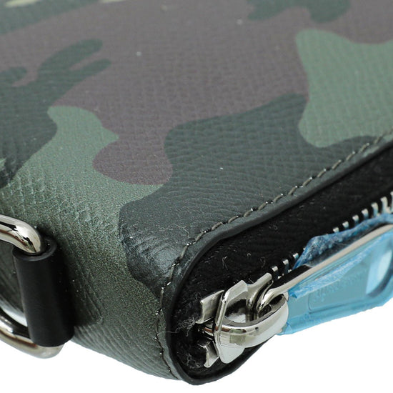 Burberry - Burberry Mangrove Green Camouflage Daniels Zip-Around Wallet | The Closet