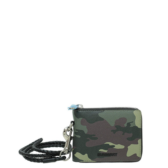 Burberry - Burberry Mangrove Green Camouflage Daniels Zip-Around Wallet | The Closet