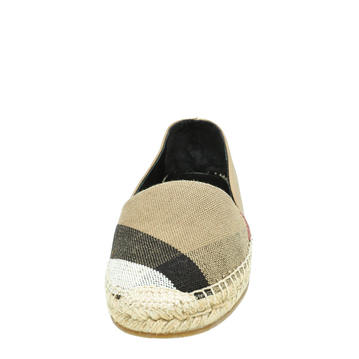 Burberry Metallic Gold Check Espadrille 40.5-Burberry-THE CLOSET