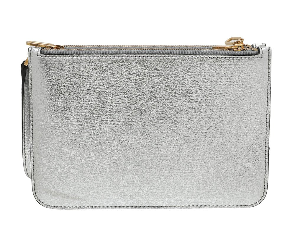 Burberry Metallic Silver Penhurst D Ring Trio Crossbody Bag-Burberry-THE CLOSET