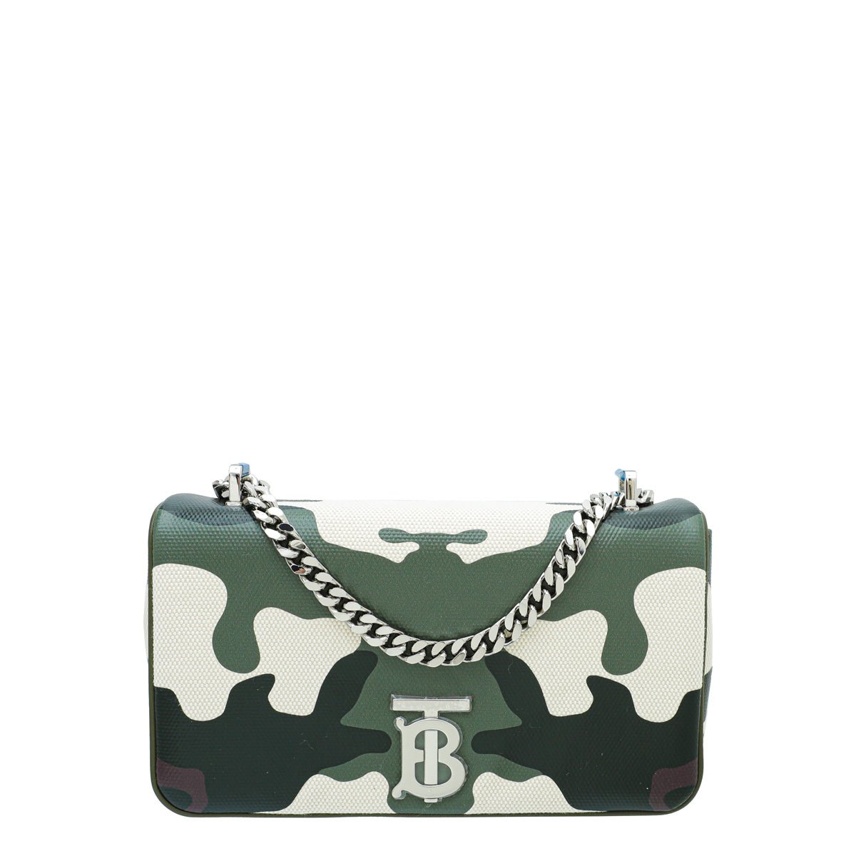 Burberry Military Green Camou Lola Chain Bag-Burberry-THE CLOSET