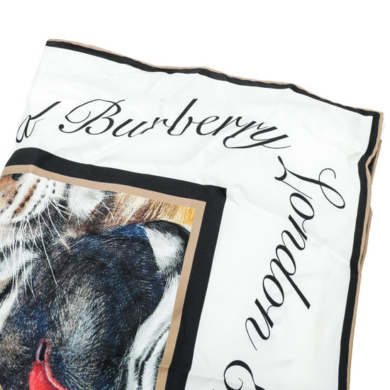 Burberry Multicolor Animalia Print Square Scarf-Burberry-THE CLOSET