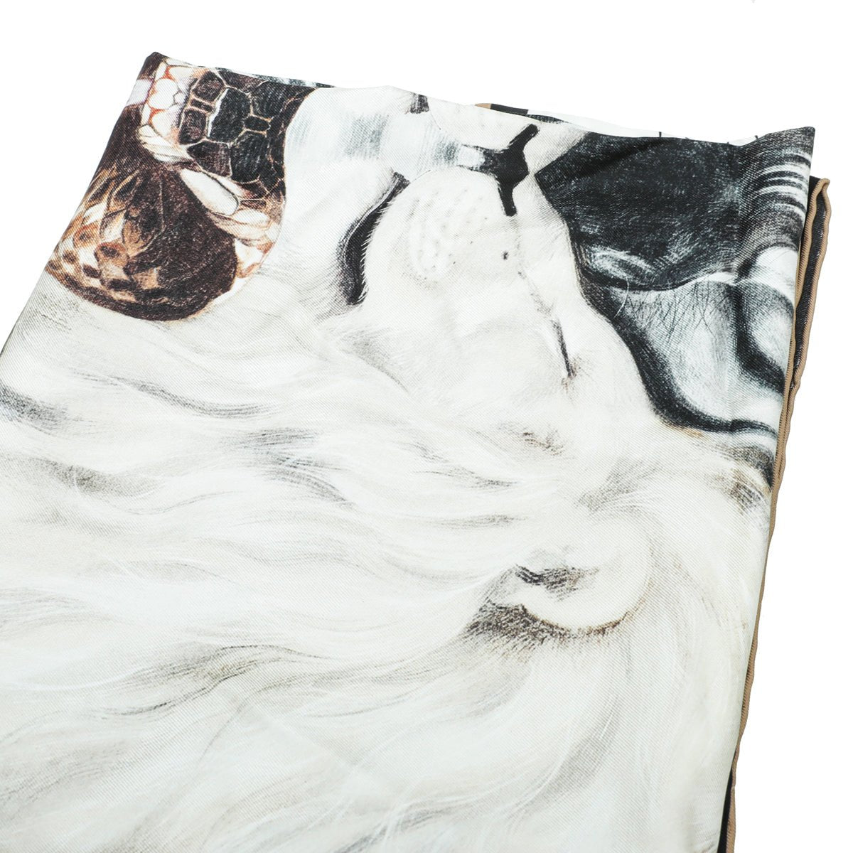 Burberry Multicolor Animalia Print Square Scarf-Burberry-THE CLOSET