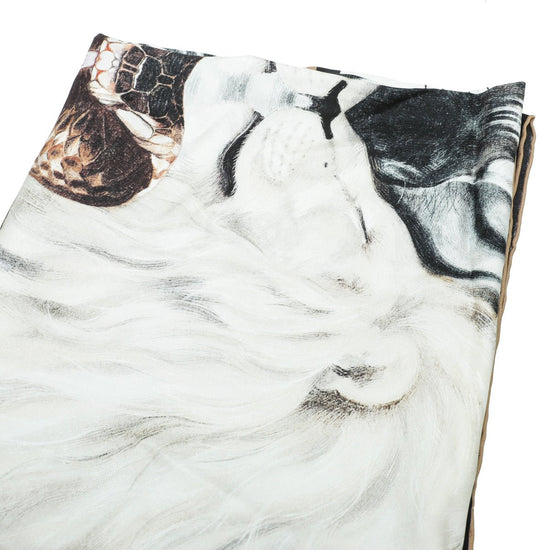 Burberry Multicolor Animalia Print Square Scarf-Burberry-THE CLOSET