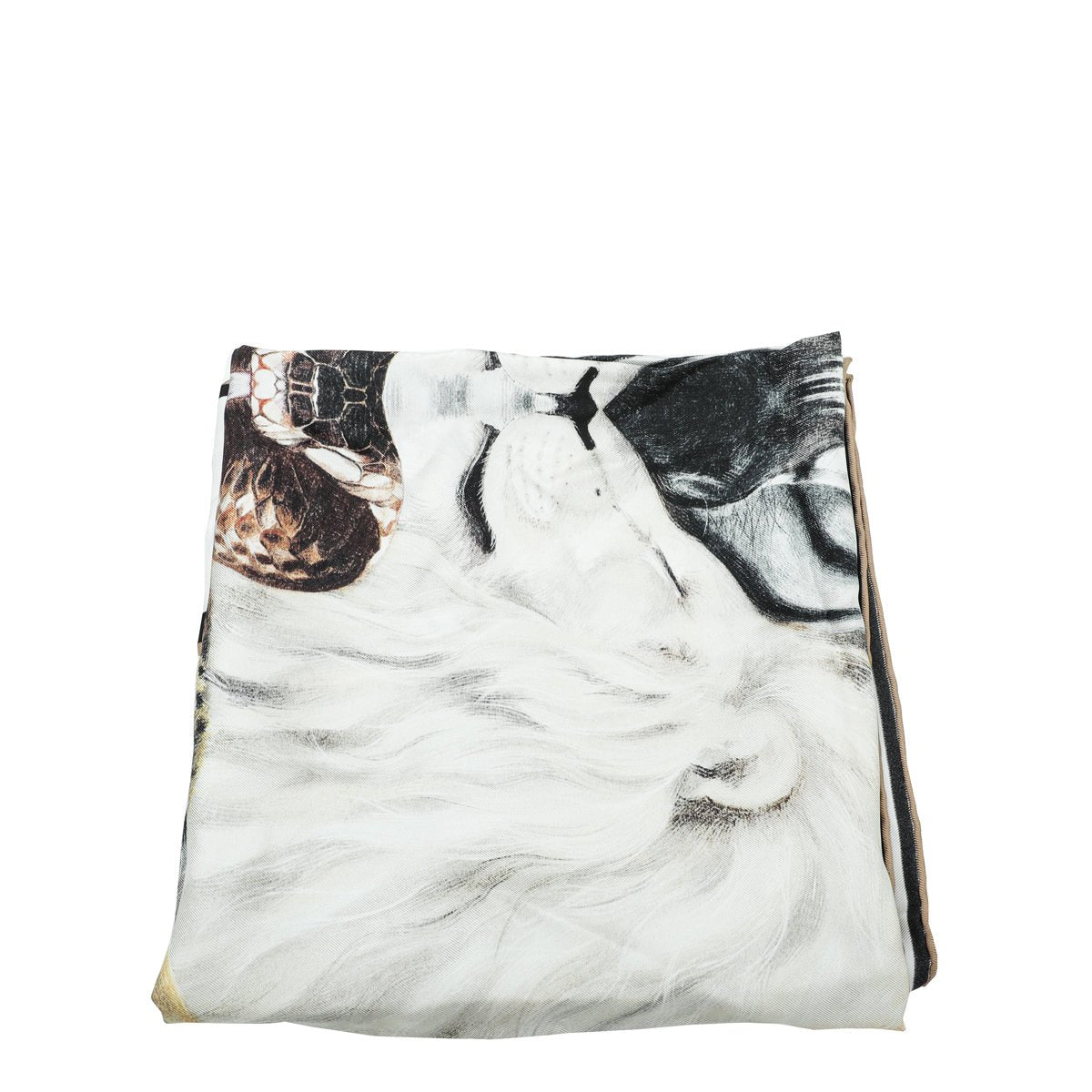 Burberry Multicolor Animalia Print Square Scarf-Burberry-THE CLOSET