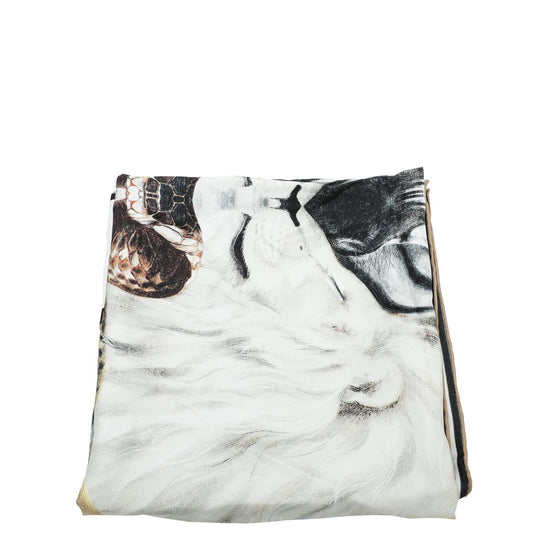 Burberry Multicolor Animalia Print Square Scarf-Burberry-THE CLOSET
