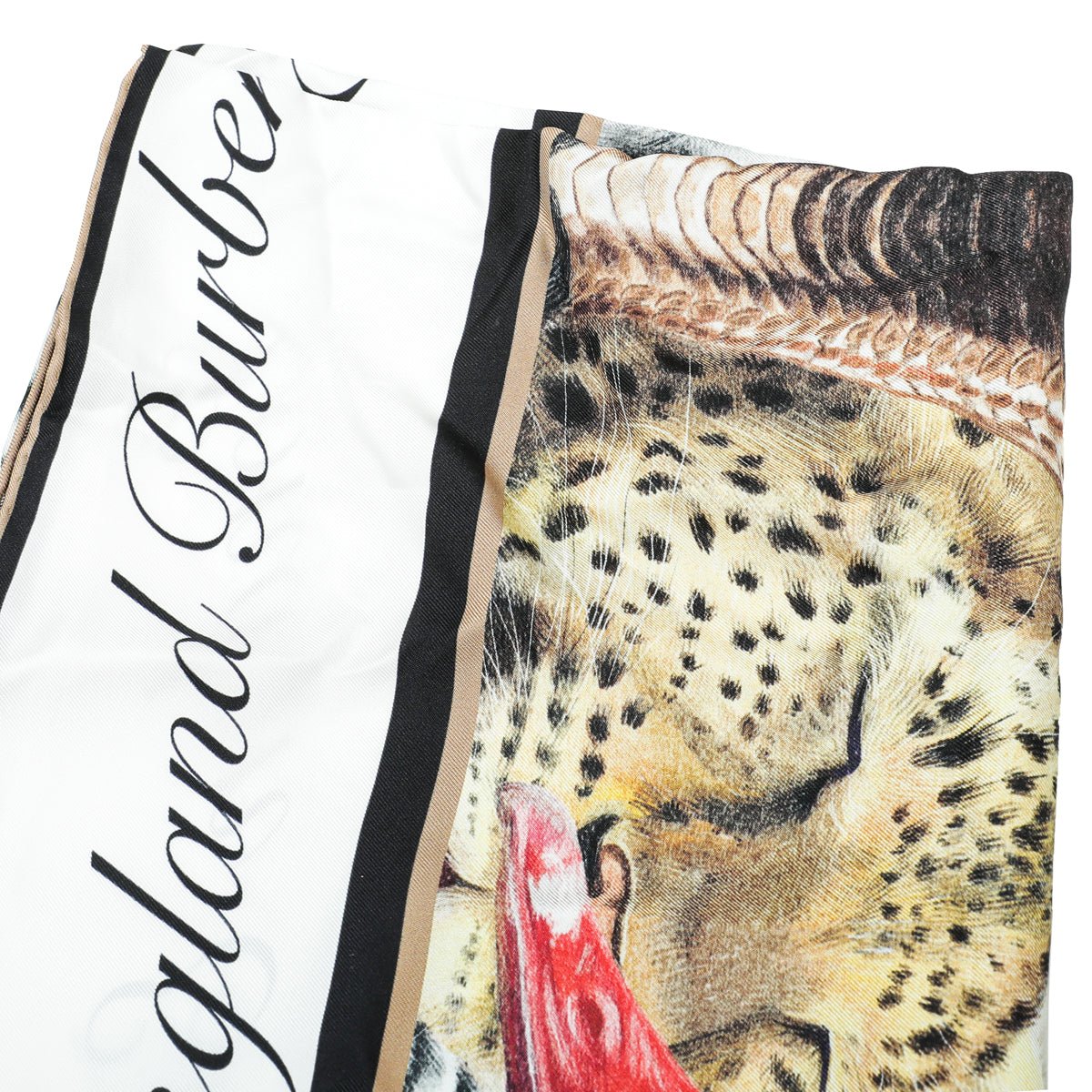 Burberry Multicolor Animalia Print Square Scarf-Burberry-THE CLOSET