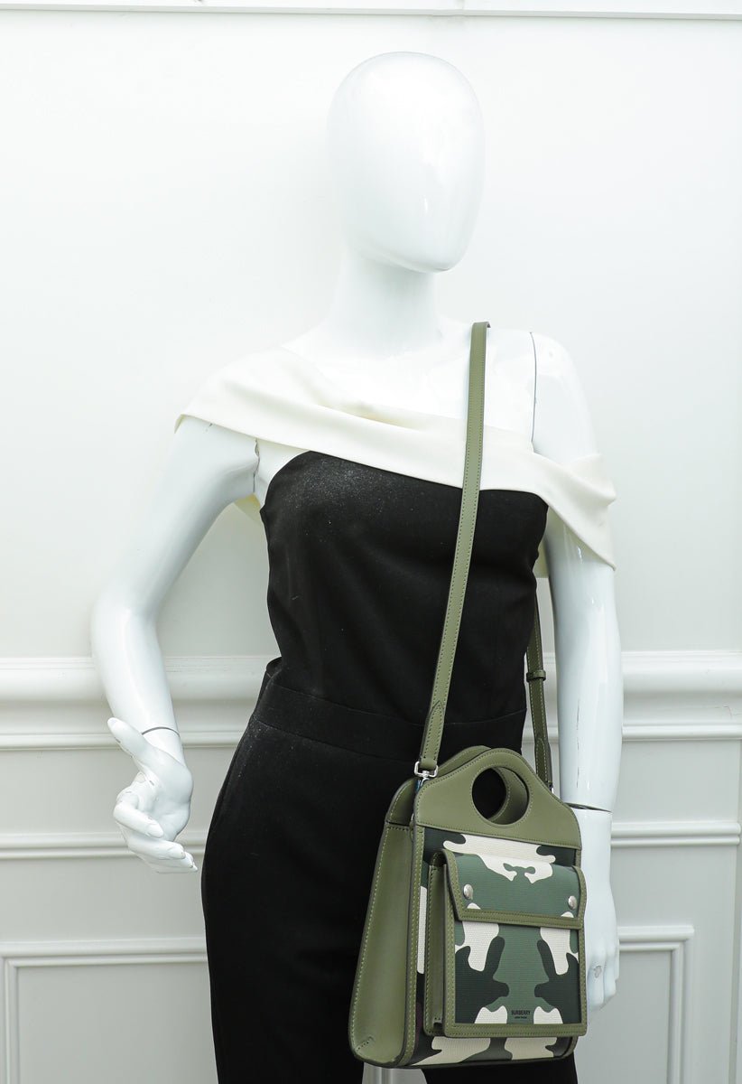 Burberry Multicolor Camouflage Print Pocket Mini Bag-Burberry-THE CLOSET