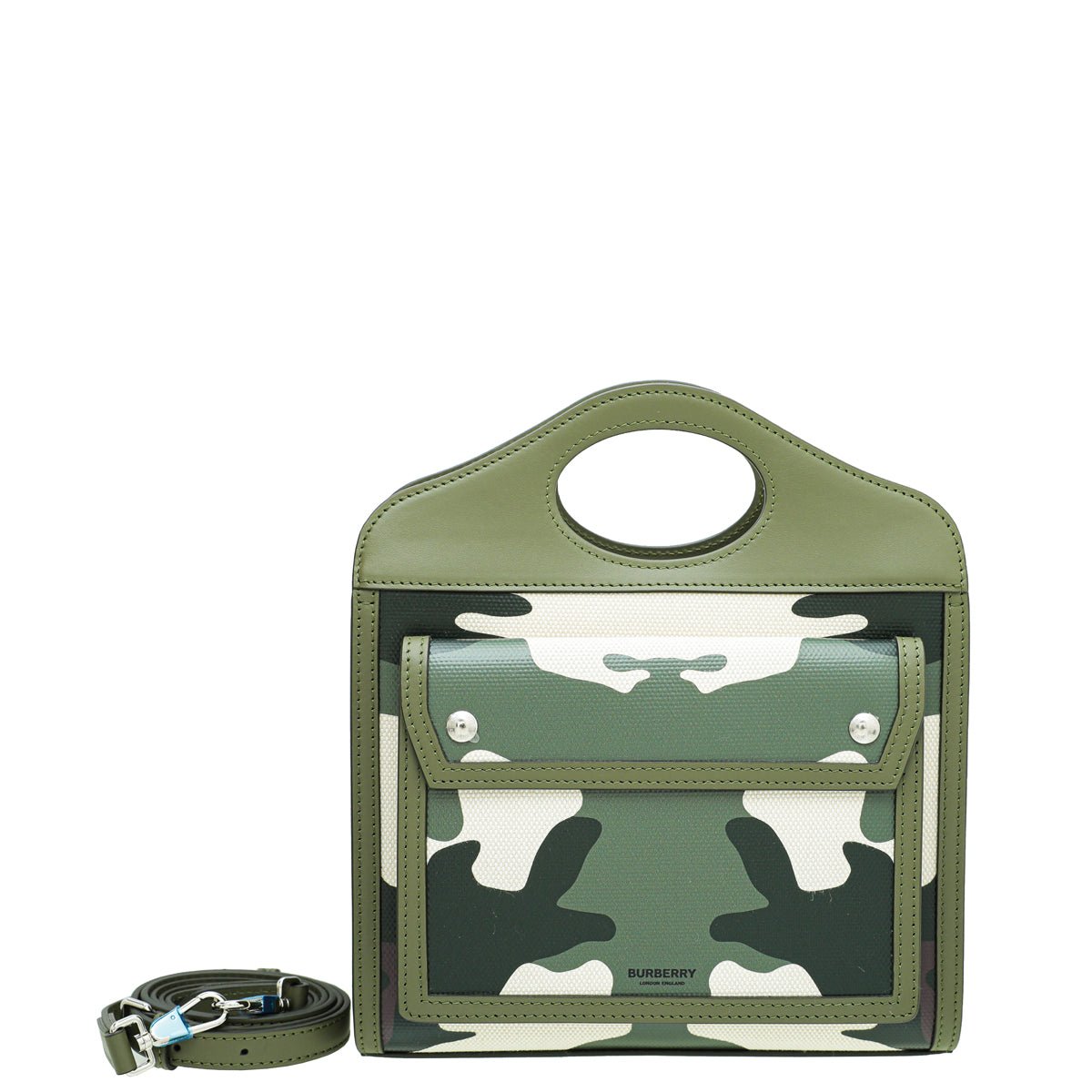 Burberry Multicolor Camouflage Print Pocket Mini Bag-Burberry-THE CLOSET