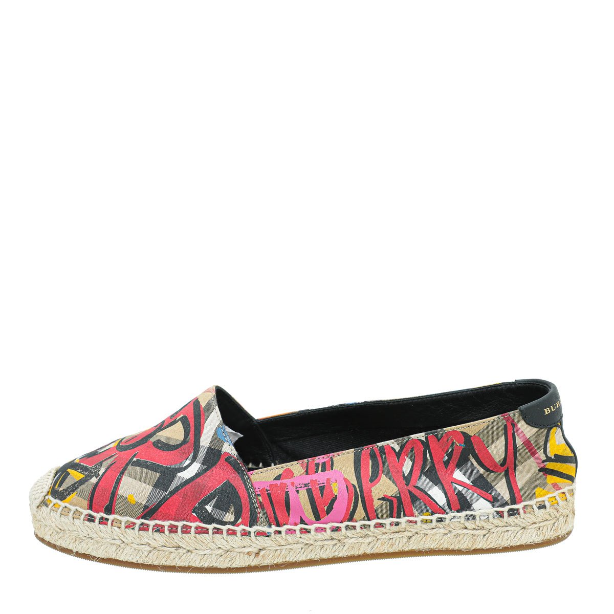 Burberry Multicolor Logo Print Espadrille 36-Burberry-THE CLOSET