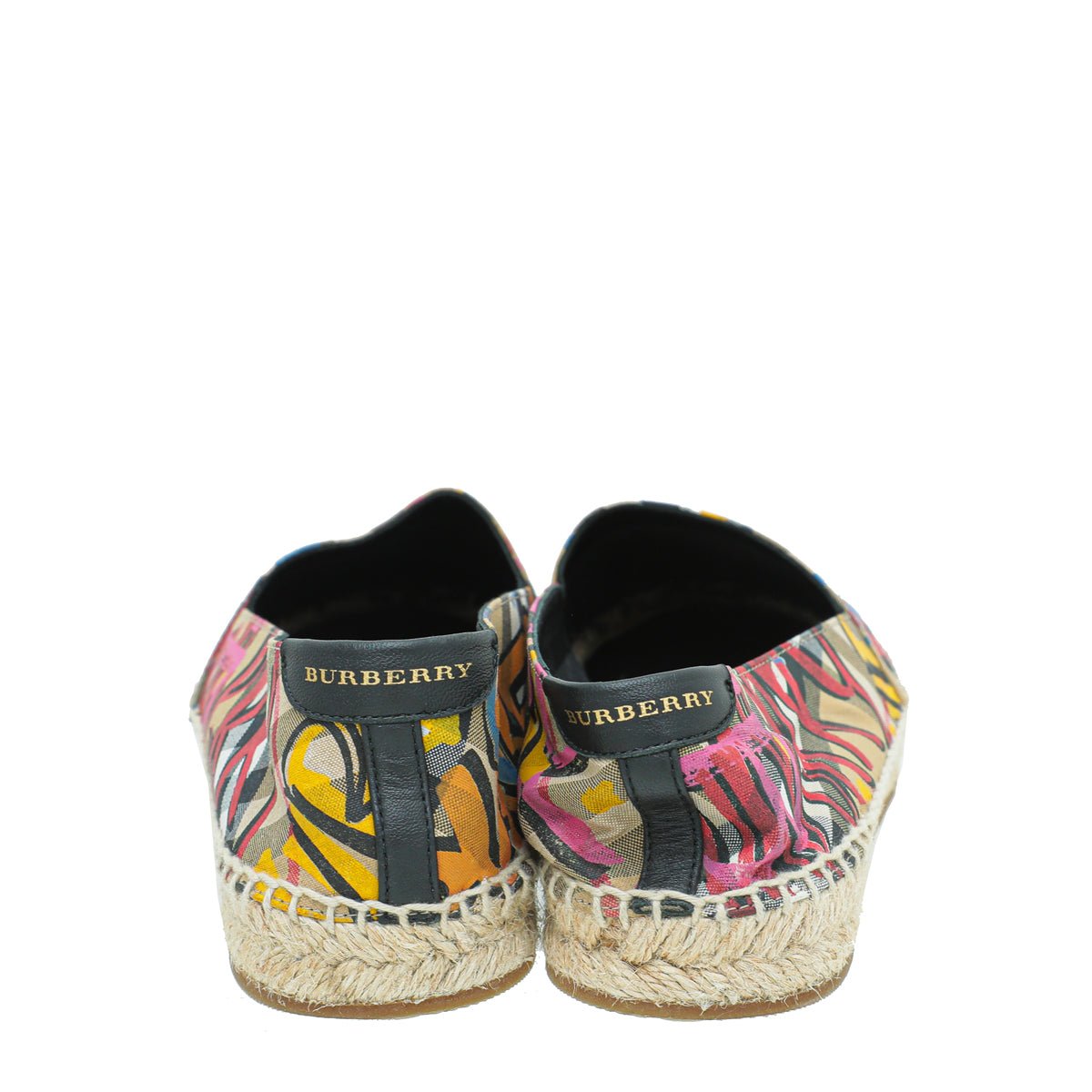 Burberry Multicolor Logo Print Espadrille 36-Burberry-THE CLOSET