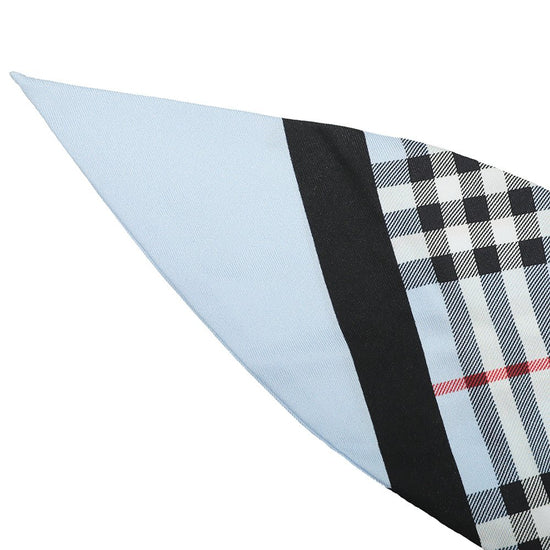 Burberry - Burberry Multicolor Vintage Check Hair Twill Silk Scarf | The Closet