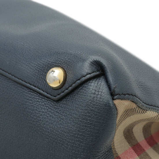 Burberry Leather Bag Blue - Burberry bag - | Fash Brands
