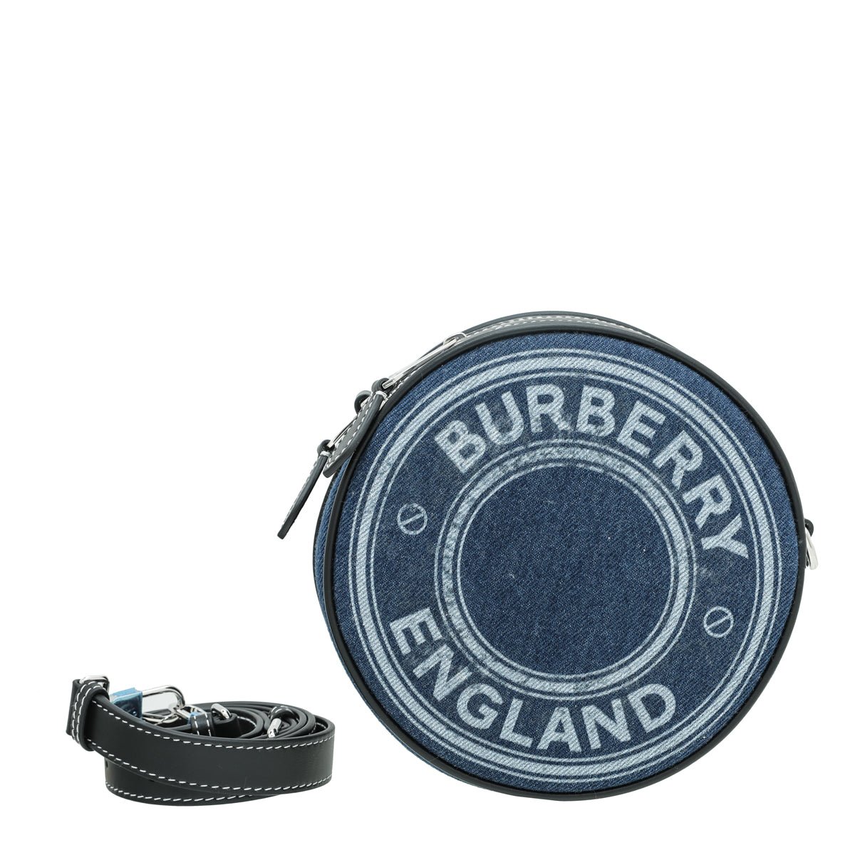 Burberry - Burberry Navy Blue Denim Louise Circle Crossbody Bag | The Closet