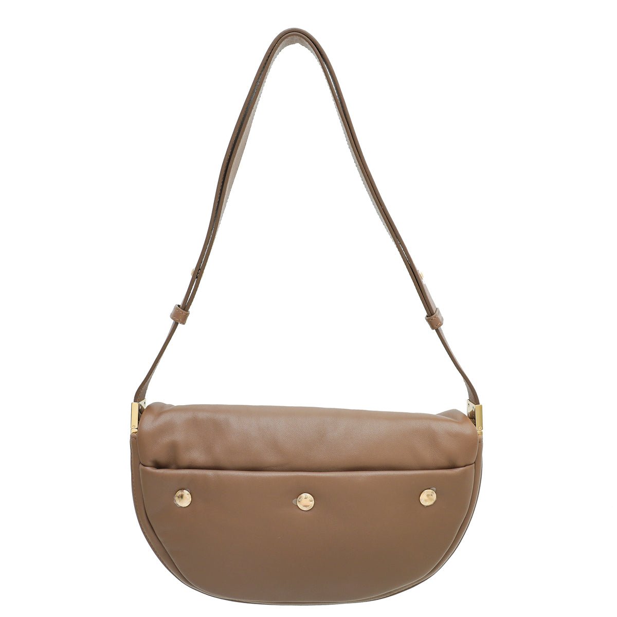 Burberry Oak Brown Soft Olympia Small Bag-Burberry-THE CLOSET