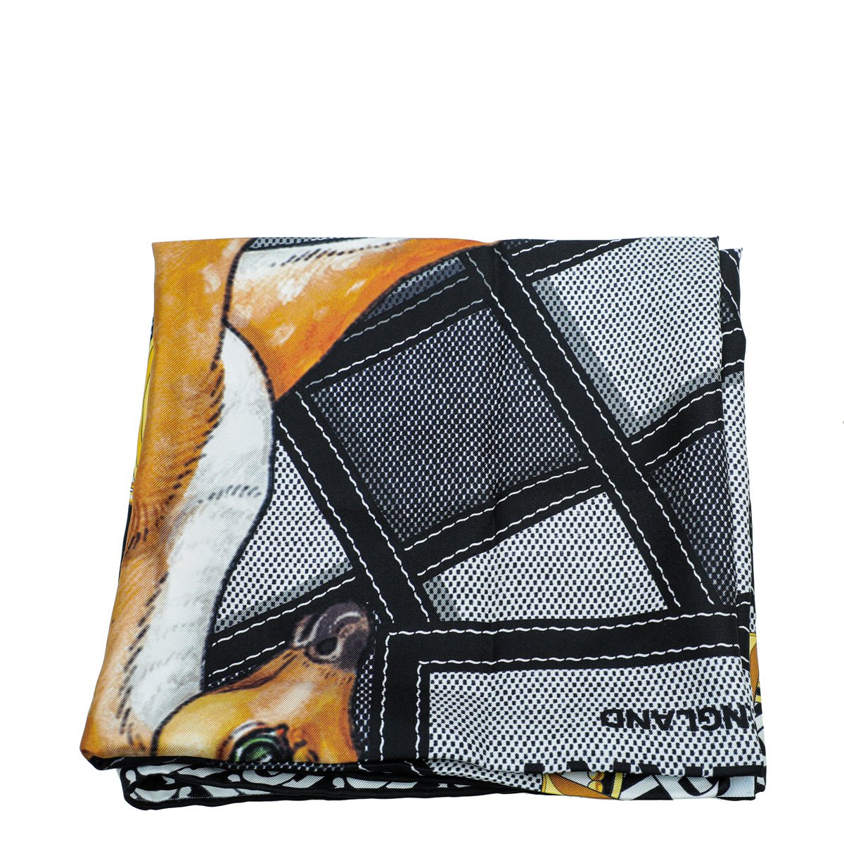 Burberry Oceanic Blue Deer Print Square Scarf-Burberry-THE CLOSET