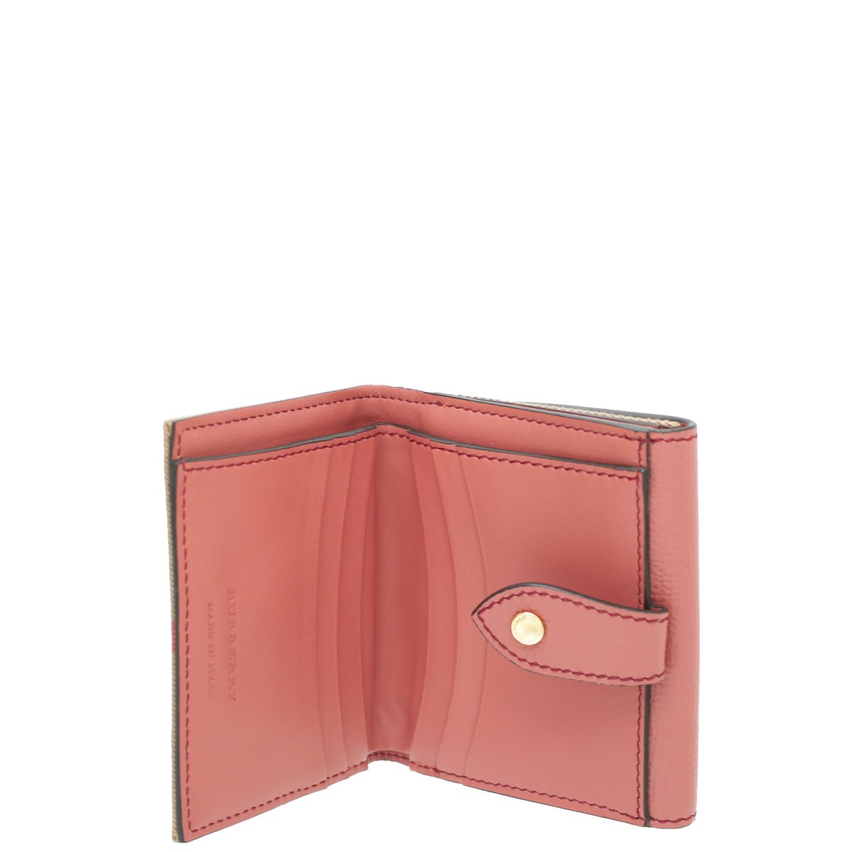 Burberry - Burberry Old Rose House Check French Wallet | The Closet