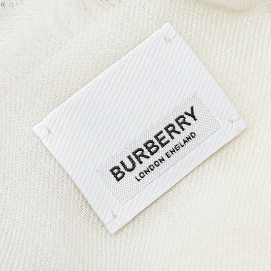thecloset.uae - Burberry Opal Green Multicolor Etched Animal Cashmere Scarf | The Closet