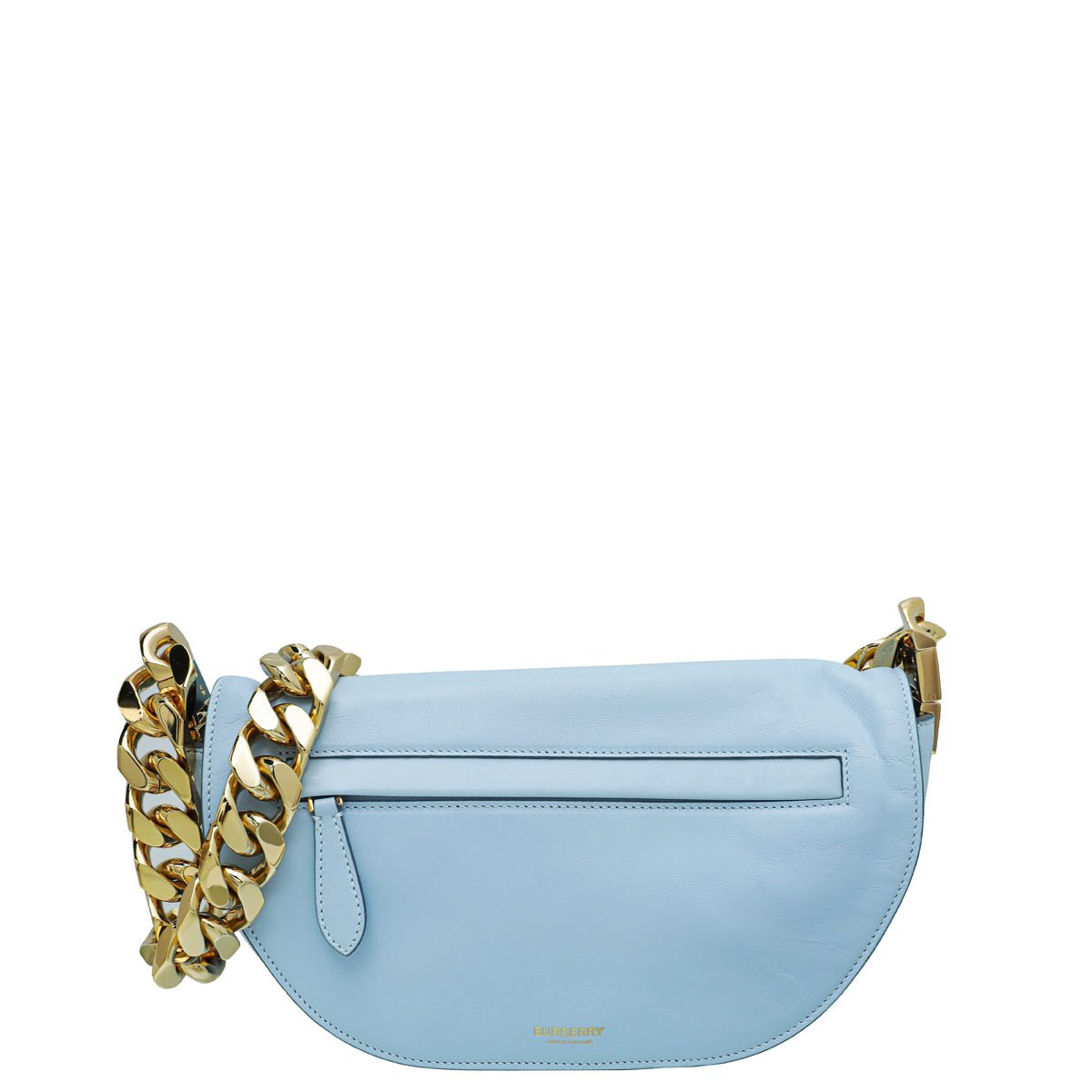 Burberry Pale Blue Soft Olympia Small Chain Bag-Burberry-THE CLOSET