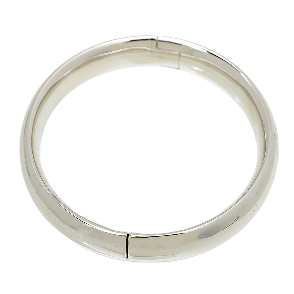 Burberry Palladium Plated Round Horseferry Bangle-Burberry-THE CLOSET