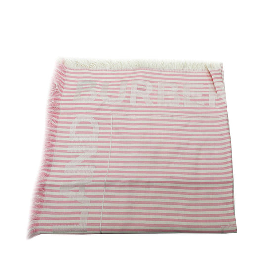 Burberry - Burberry Peony Pink Logo Print Stripe Scarf | The Closet