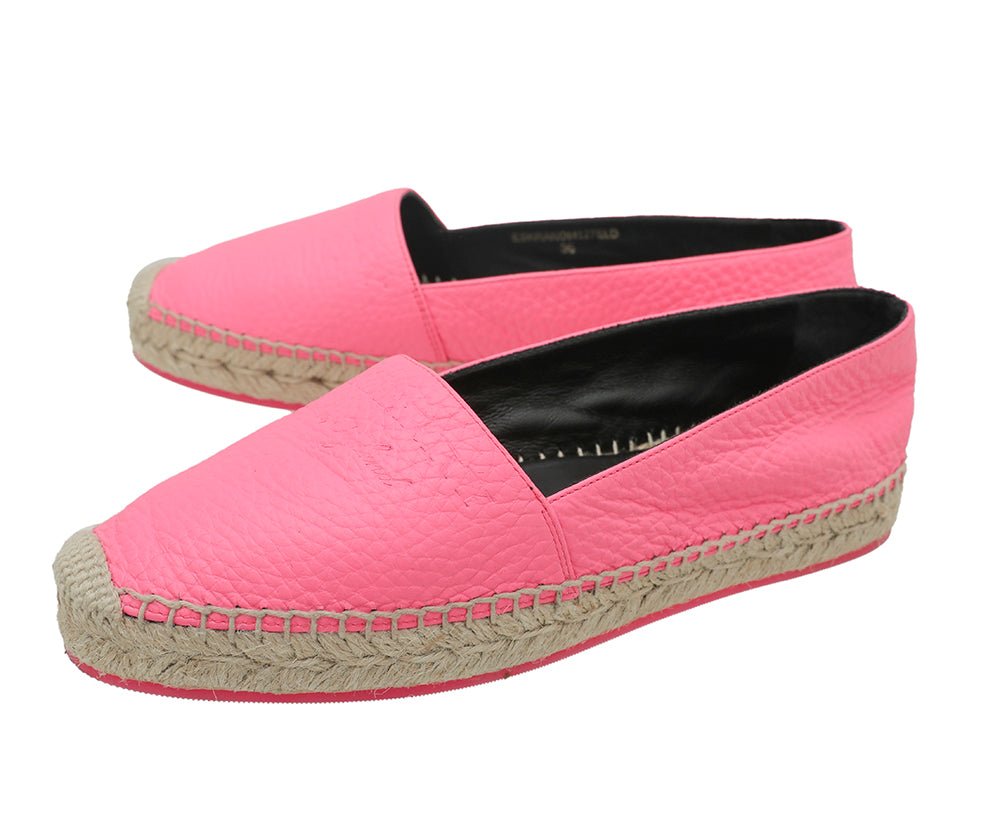 Burberry Pink Hodgeson Logo Espadrille 36-Burberry-THE CLOSET