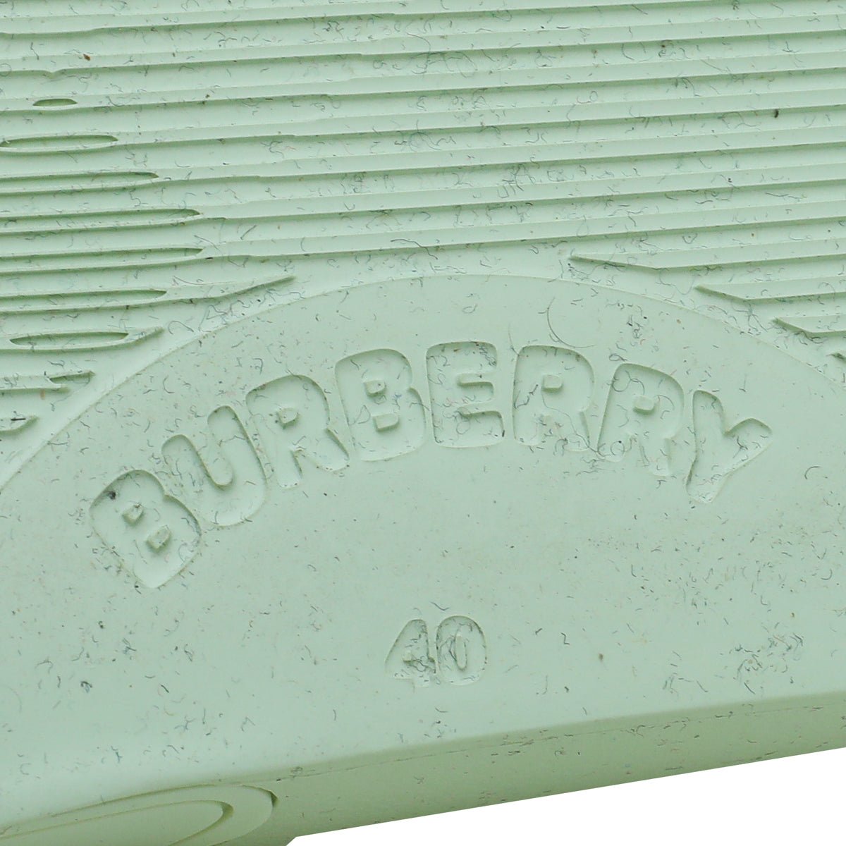 Burberry - Burberry Pistachio Logo Slide Pool Sandal 40 | The Closet