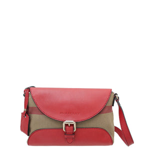 Burberry Red House تحقق من حقيبة Henham Crossbody