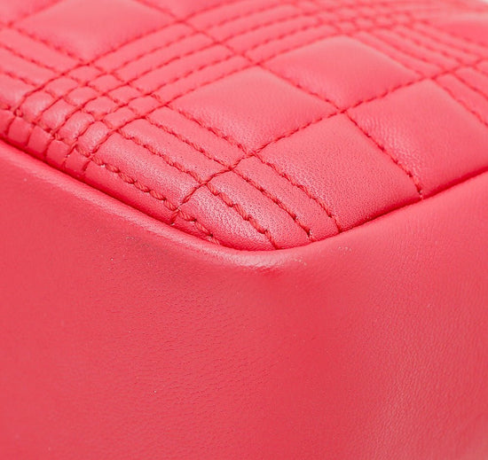 Burberry - Burberry Red TB Logo Quilted Lola Small Bag | The Closet