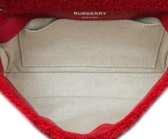 Burberry - Burberry Red Terry Cloth Lola Chain Mini Bag | The Closet