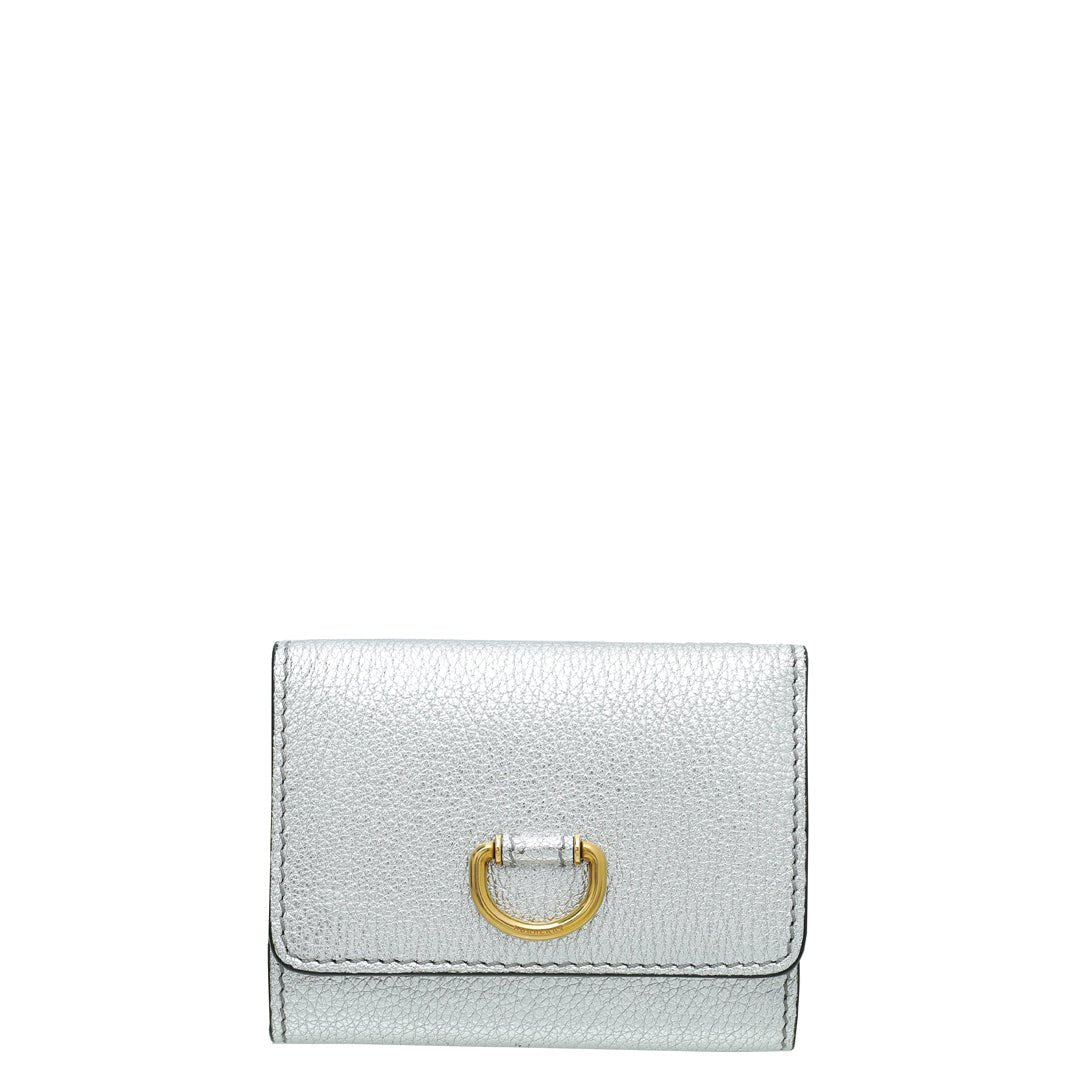 Burberry - Burberry Silver D Ring Small Wallet | The Closet