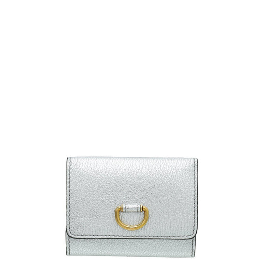 Burberry - Burberry Silver D Ring Small Wallet | The Closet