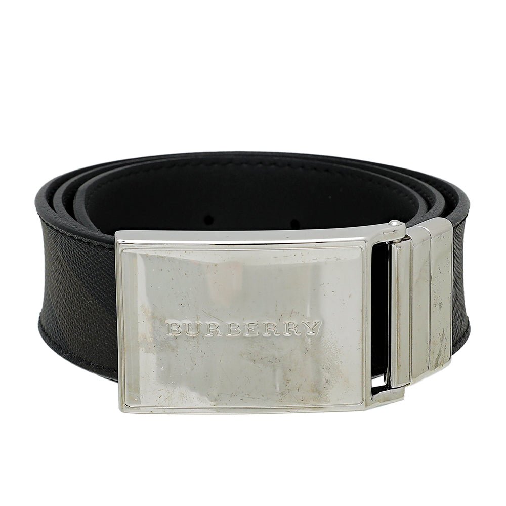 Load image into Gallery viewer, Burberry - Burberry Smoke Check Charles Reversible Belt 32 | The Closet
