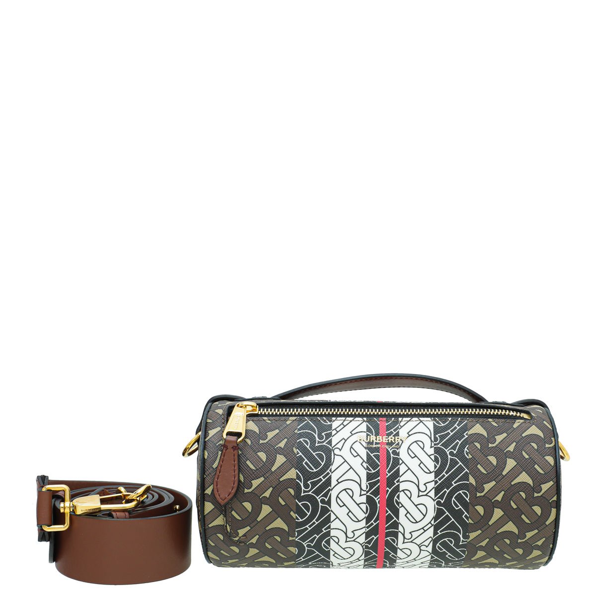 Burberry Tan TB Monogram Barrel Bag-Burberry-THE CLOSET