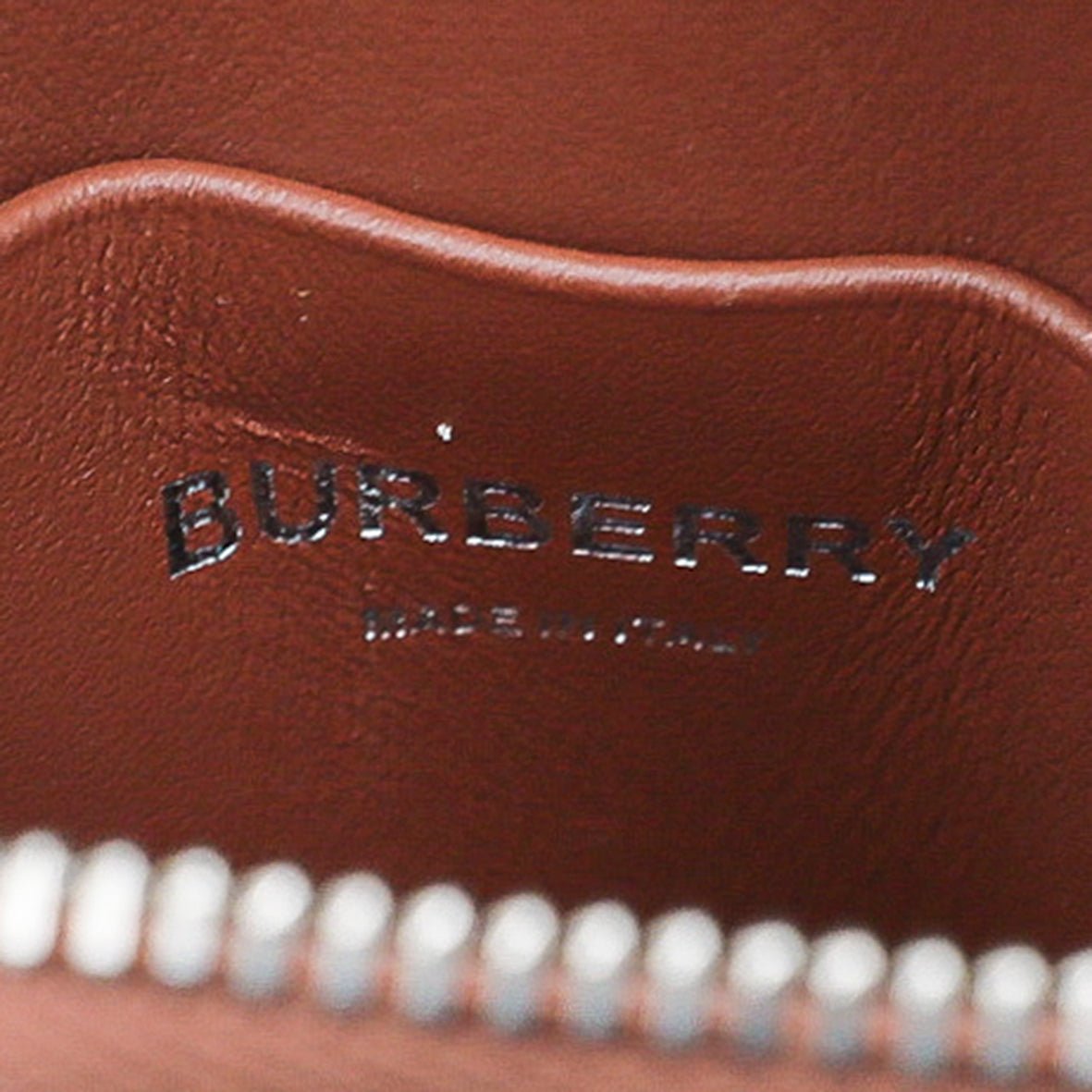 Burberry - Burberry Tan TB Neck Wallet | The Closet