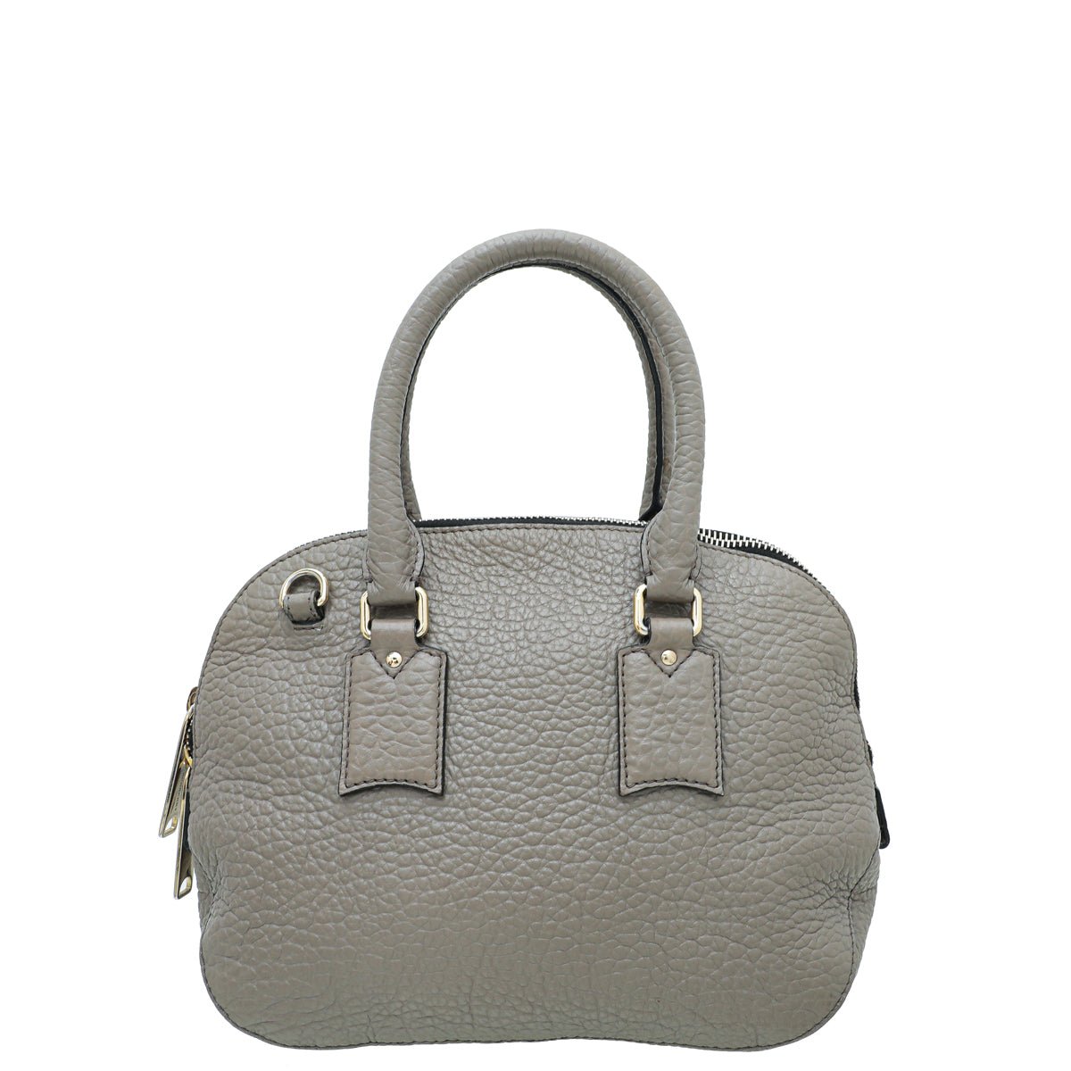 Burberry Taupe Heritage Grain Medium Orchard Bowling Bag-Burberry-THE CLOSET