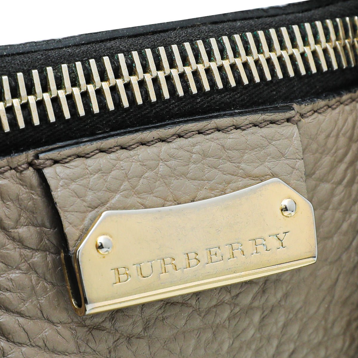 Burberry Taupe Heritage Grain Medium Orchard Bowling Bag-Burberry-THE CLOSET