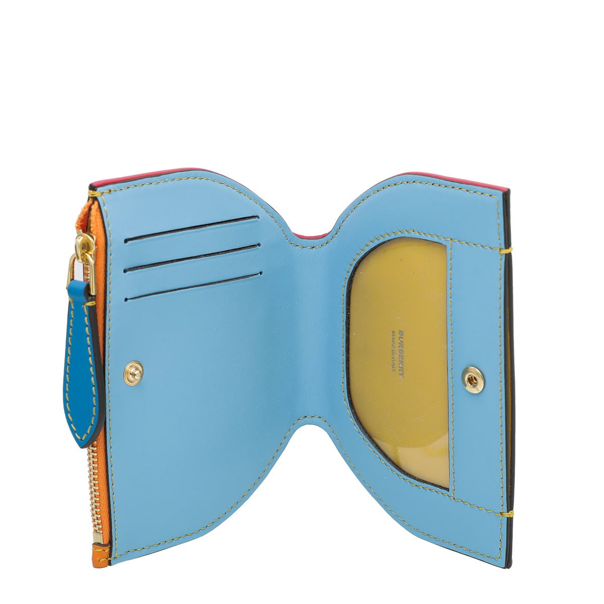 Burberry Tricolor Olympia Fold Zip Wallet-Burberry-THE CLOSET