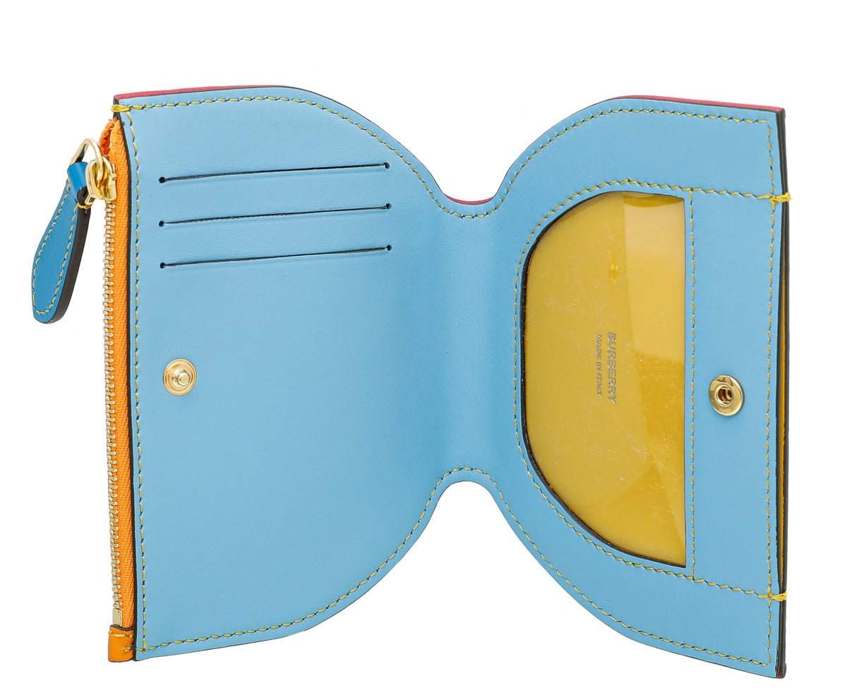 Burberry Tricolor Olympia Fold Zip Wallet-Burberry-THE CLOSET