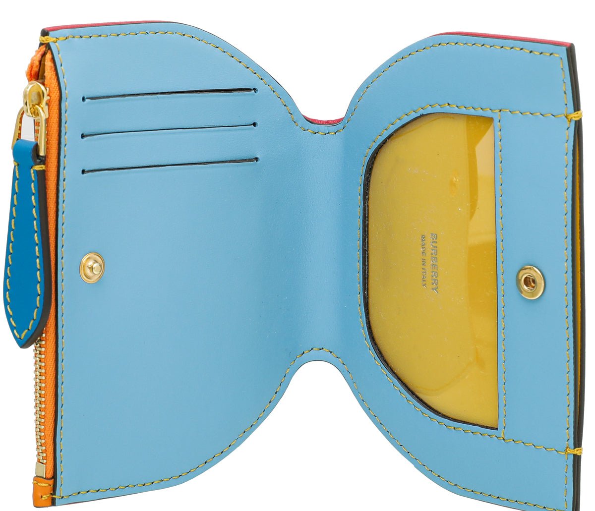 Burberry Tricolor Olympia Fold Zip Wallet-Burberry-THE CLOSET