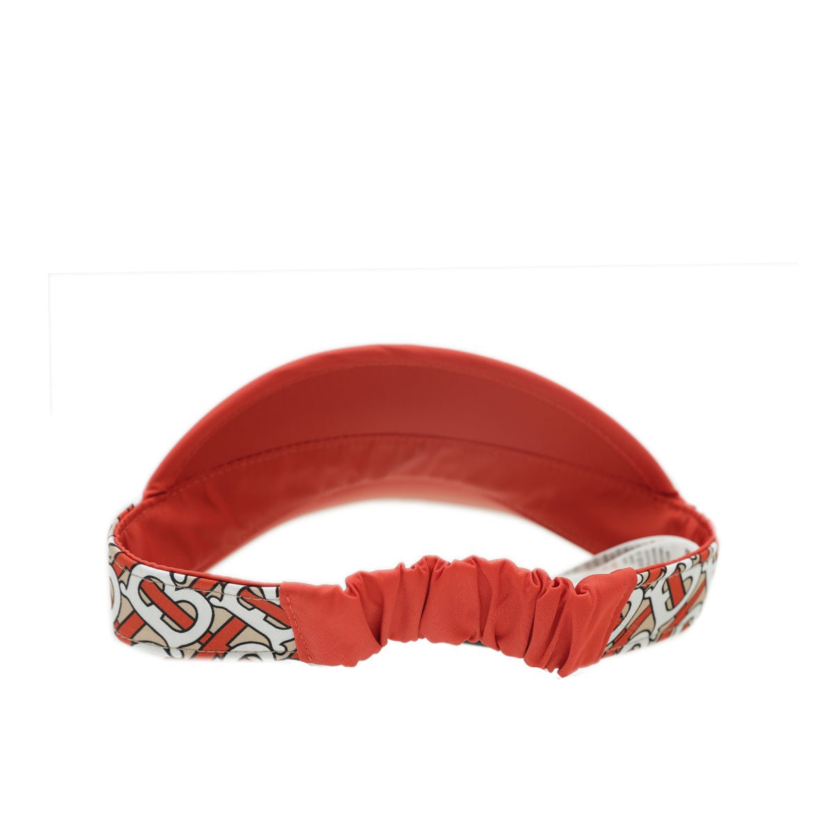 Burberry Vermillion TB Monogram Kids Visor Hat-Burberry-THE CLOSET