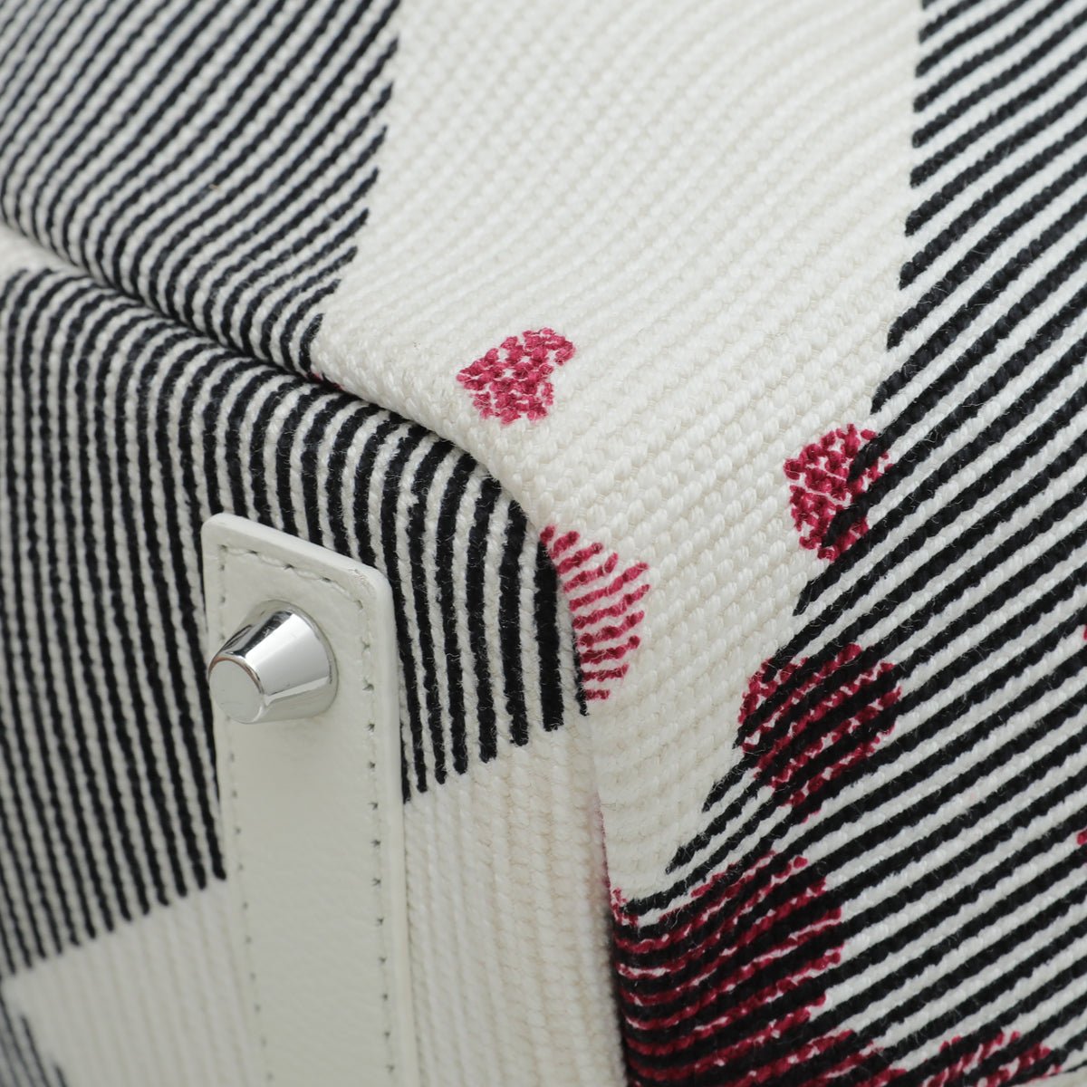 Burberry - Burberry White Multicolor Confetti Heart Cantley Tote Bag | The Closet
