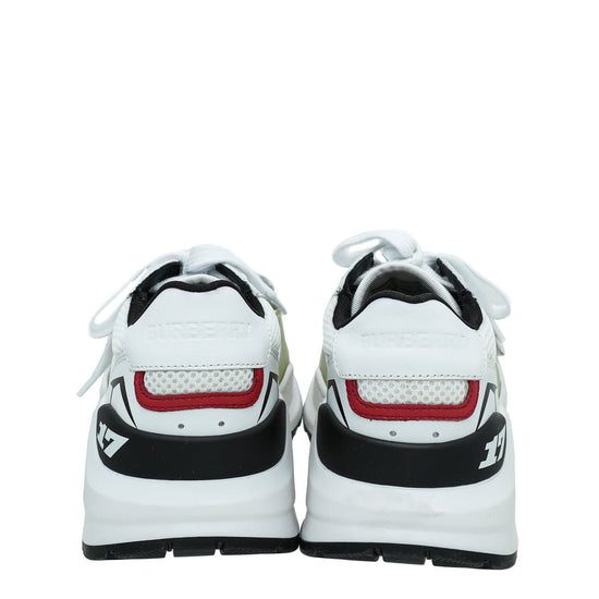 Burberry - Burberry White Ramsey Racing Sneaker 37 | The Closet