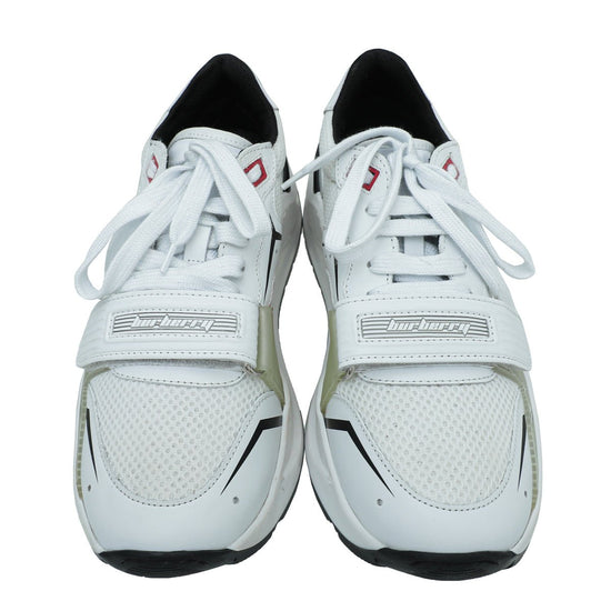 Burberry - Burberry White Ramsey Racing Sneaker 37 | The Closet