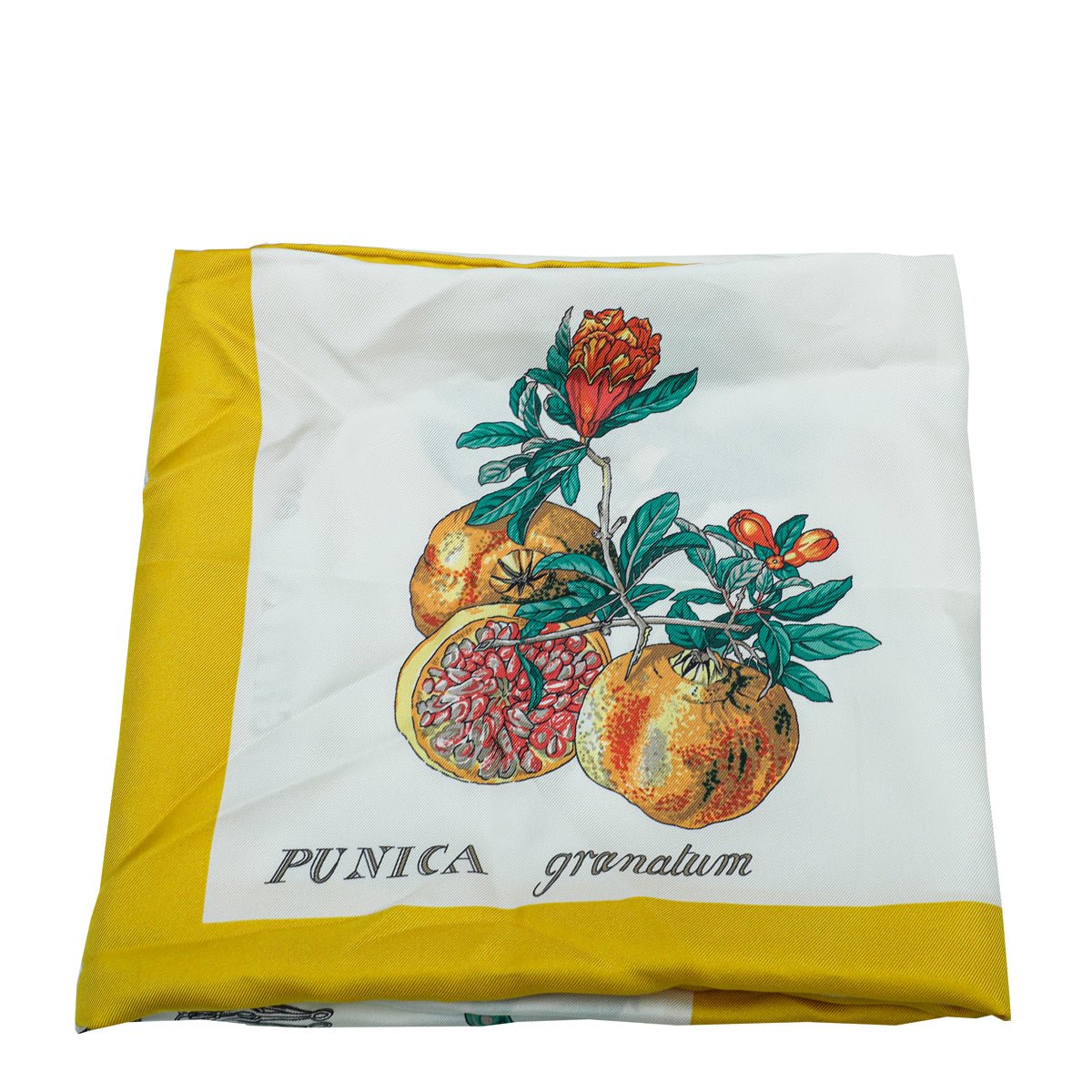 Burberry Yellow Botanical Study Print Silk Scarf-Burberry-THE CLOSET