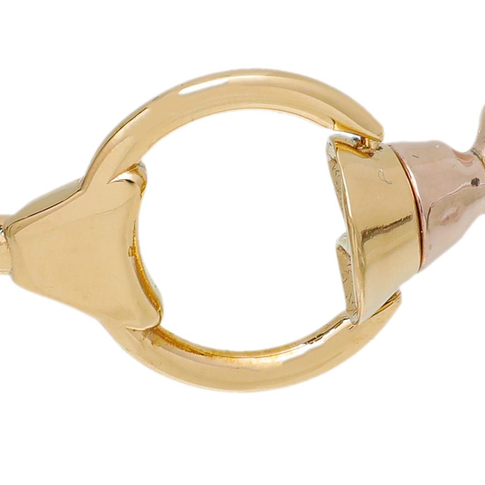 Burberry - Burberry Yellow-Rose Gold Finish Horse Hoof Bracelet | The Closet