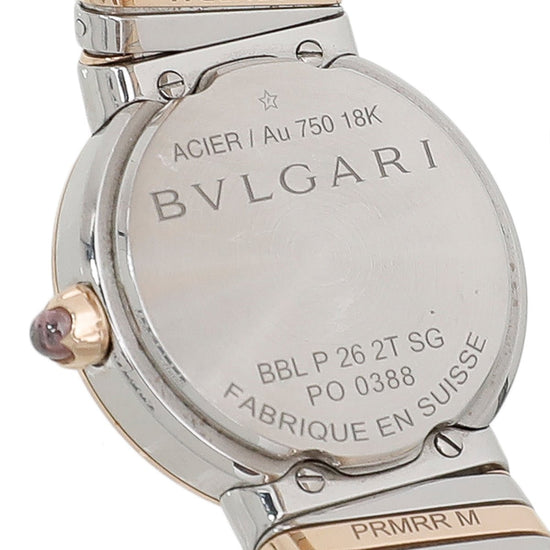 Bvlgari - Bvlgari 18 Gold Steel Tubogas 26mm Watch | The Closet